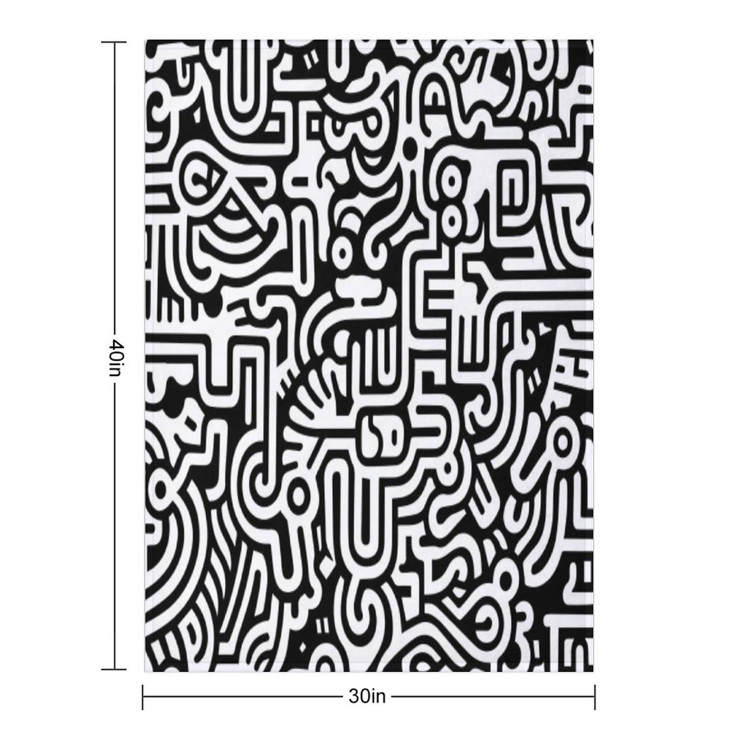 Pop Art Abstract Multi-functional Throw Blanket