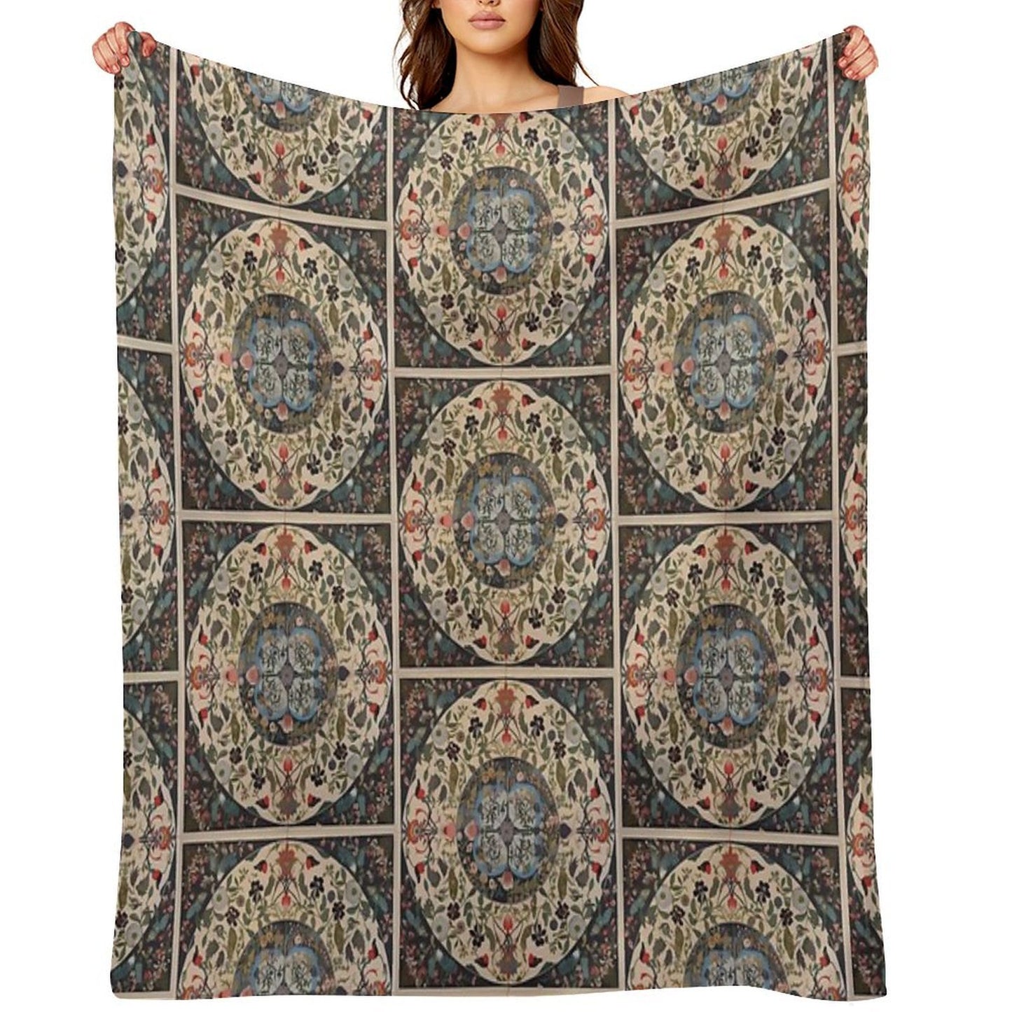 Vintage Art And Craft Styles Gift-ready Throw Blanket