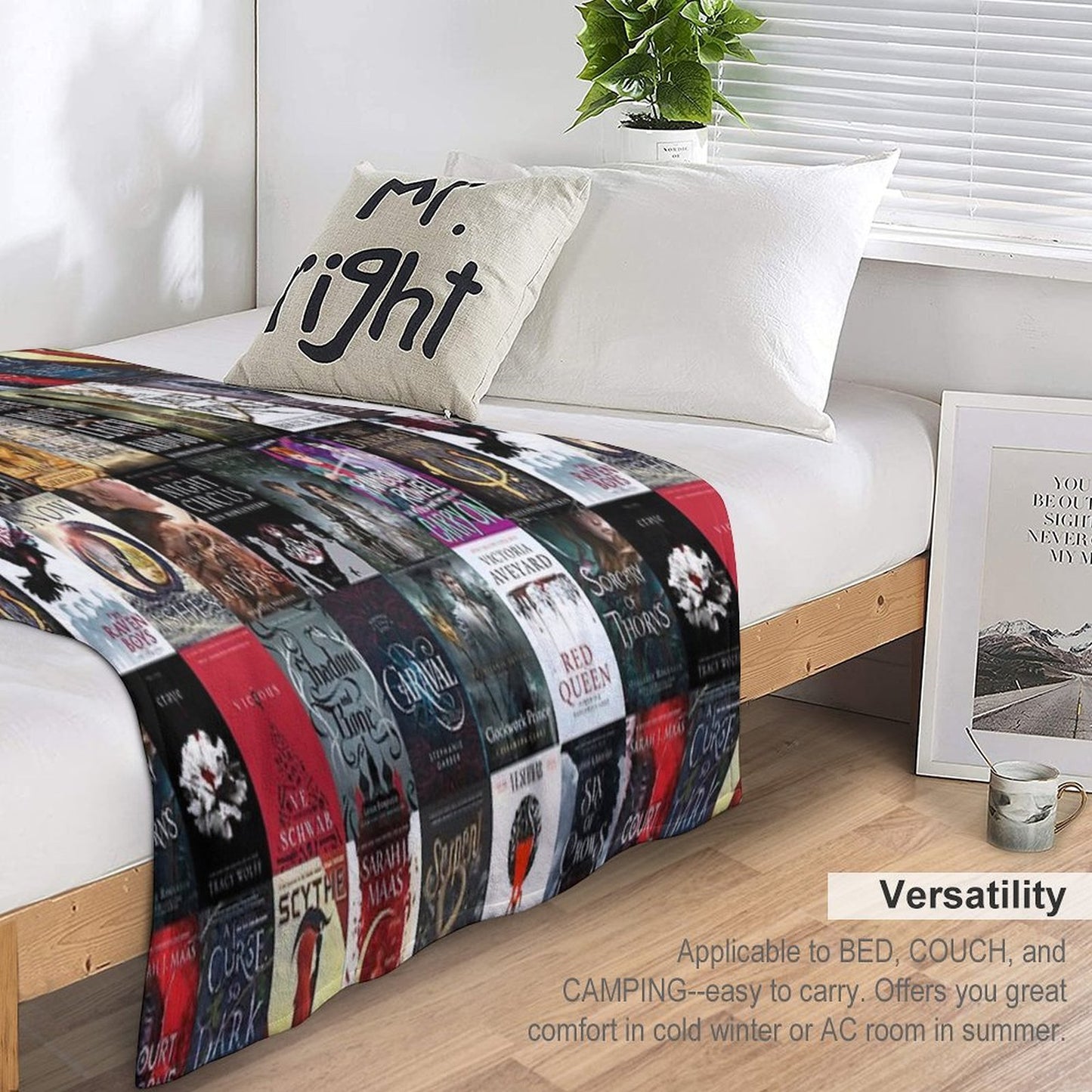 YA Young Adult Fantasy Books Blanket Premium Throw Blanket