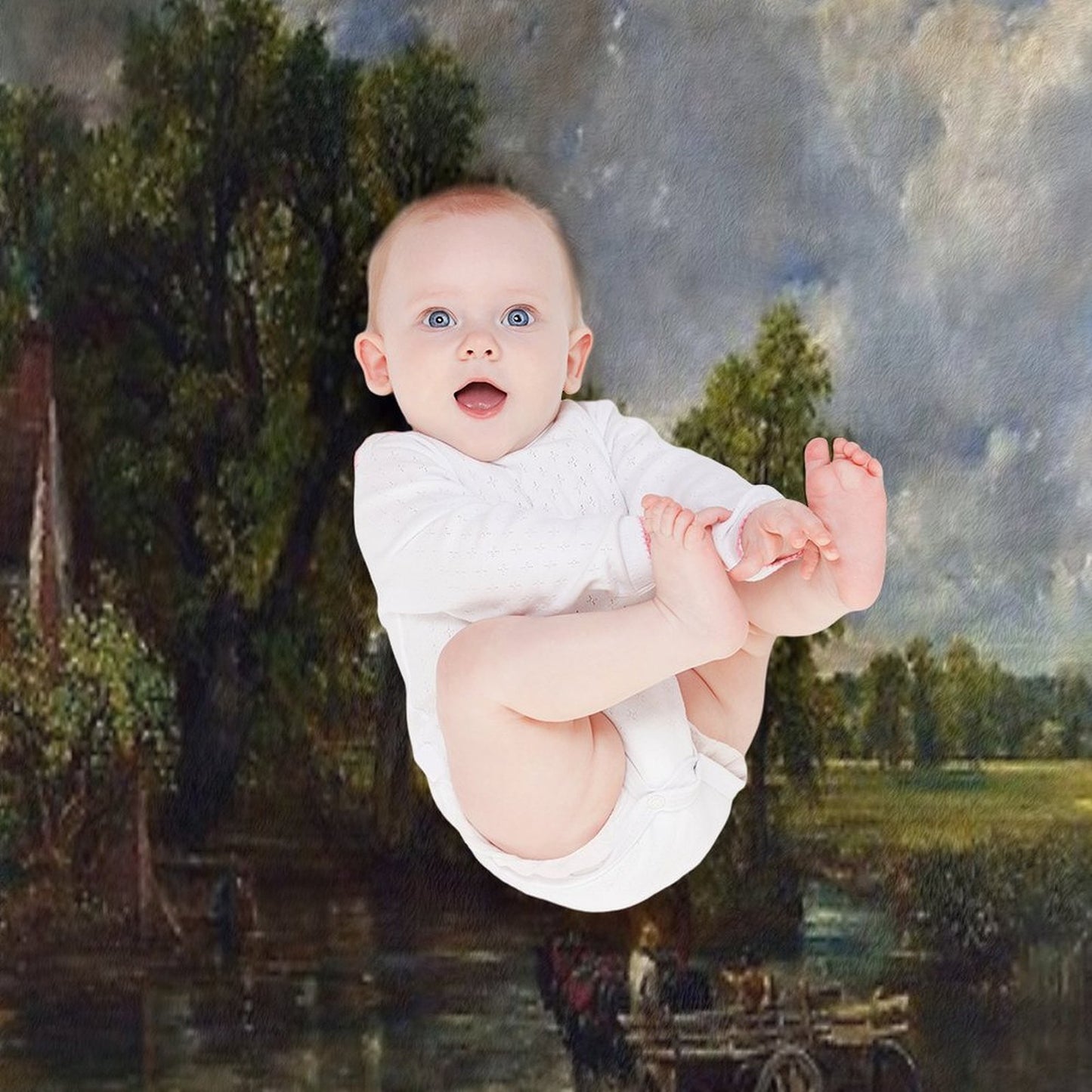 John Constable - The Hay Wain All-season Throw Blanket