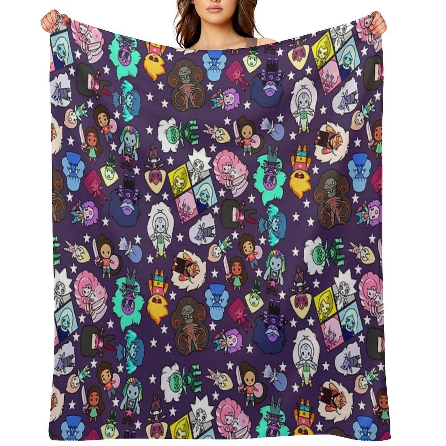 Crystal Gems Lightweight Throw Blanket