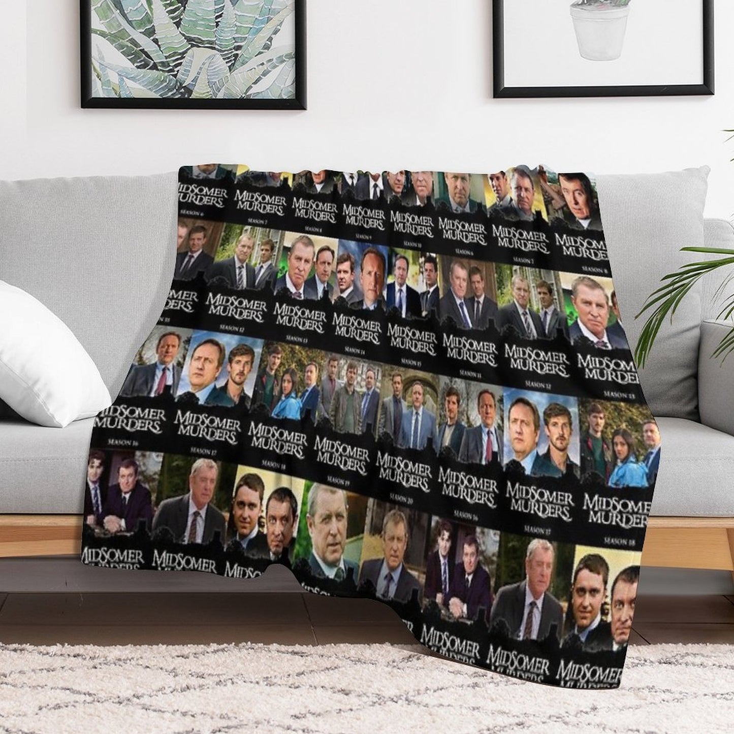 20 Seasons in Midsomer - Pattern Comfort Throw Blanket