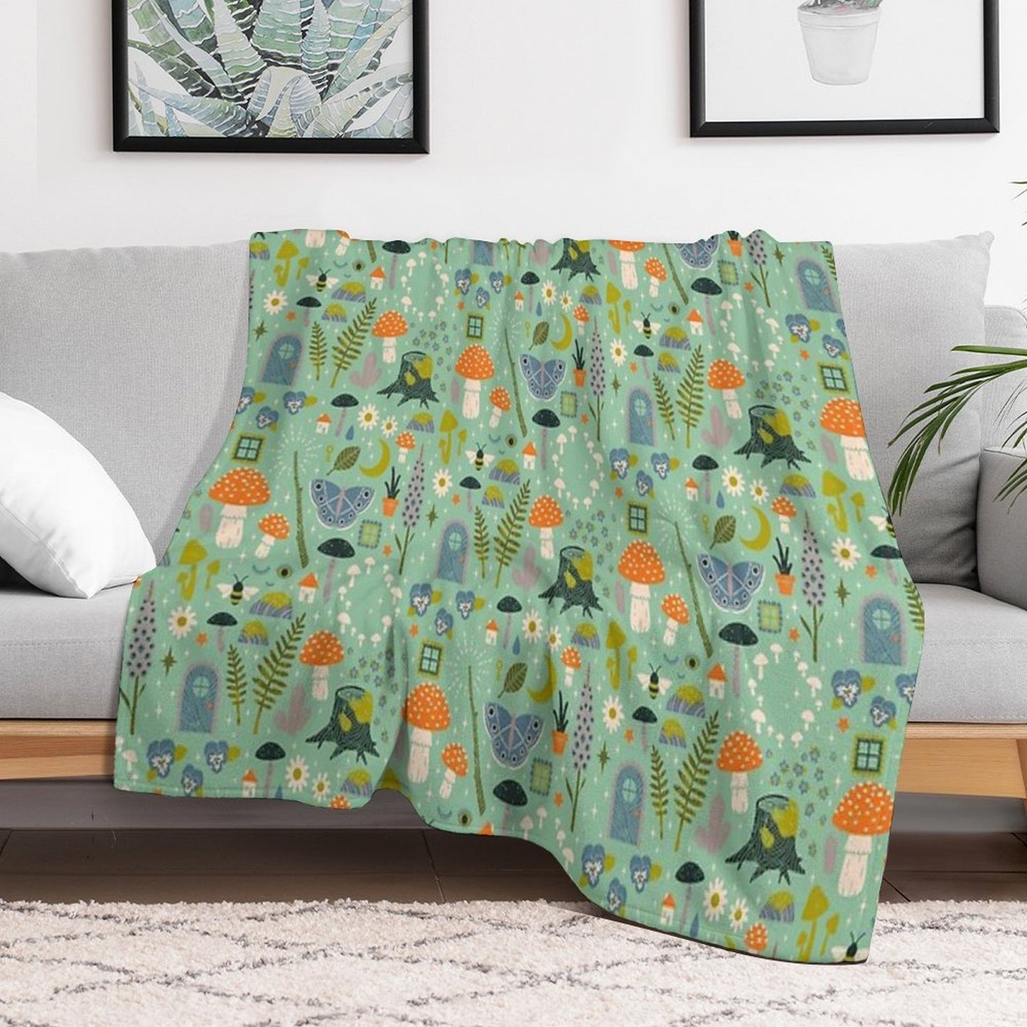 Fairy Garden Versatility Throw Blanket