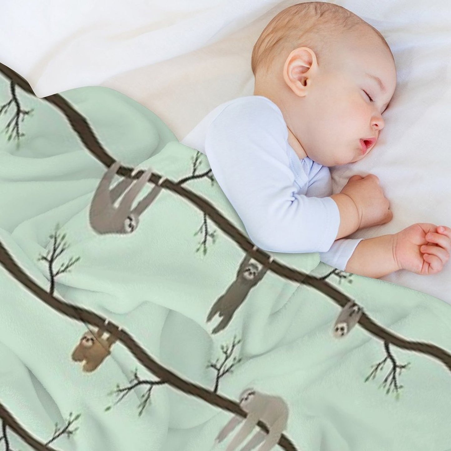 Sloths Plush Throw Blanket