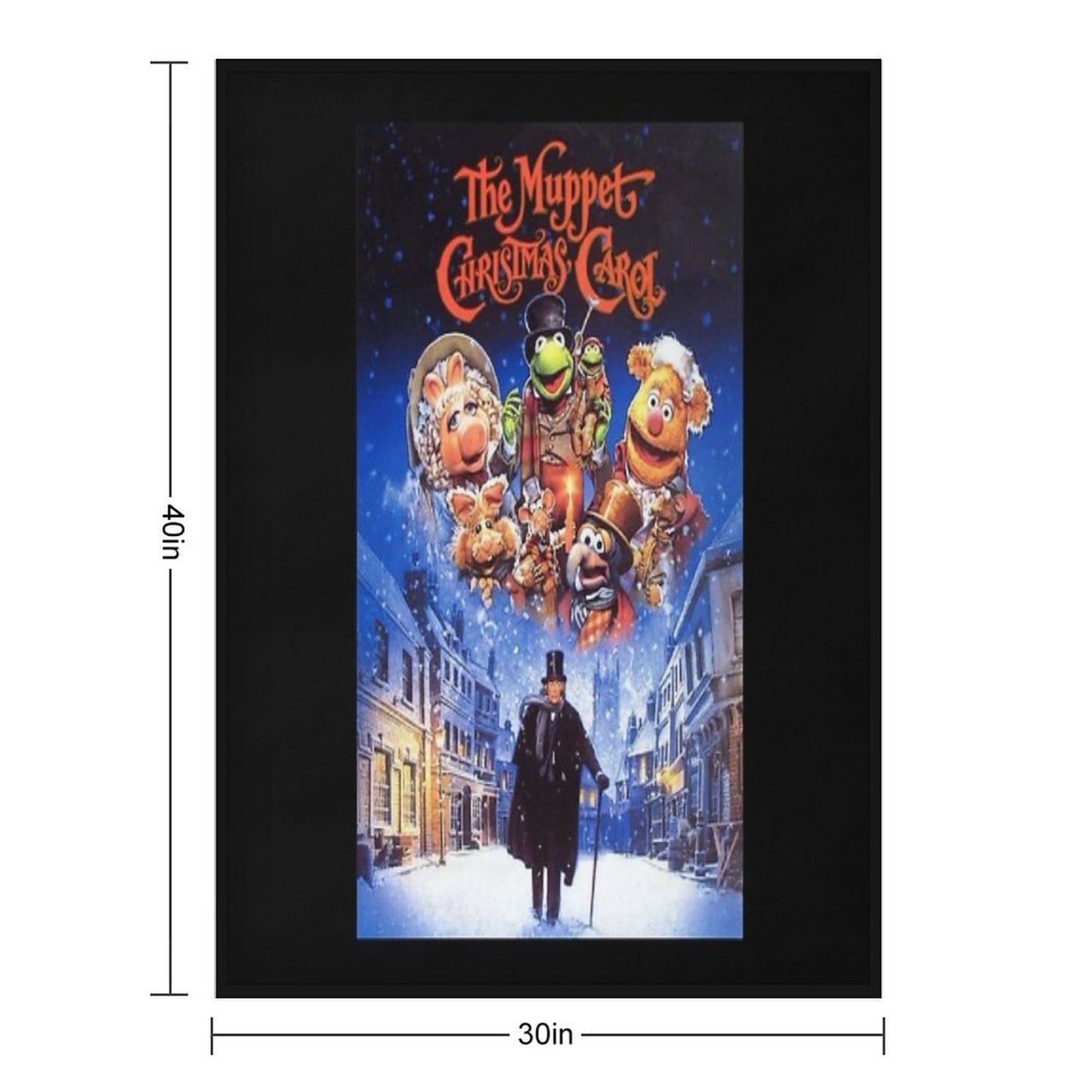The Muppet Christmas Vitnage Comfort Throw Blanket