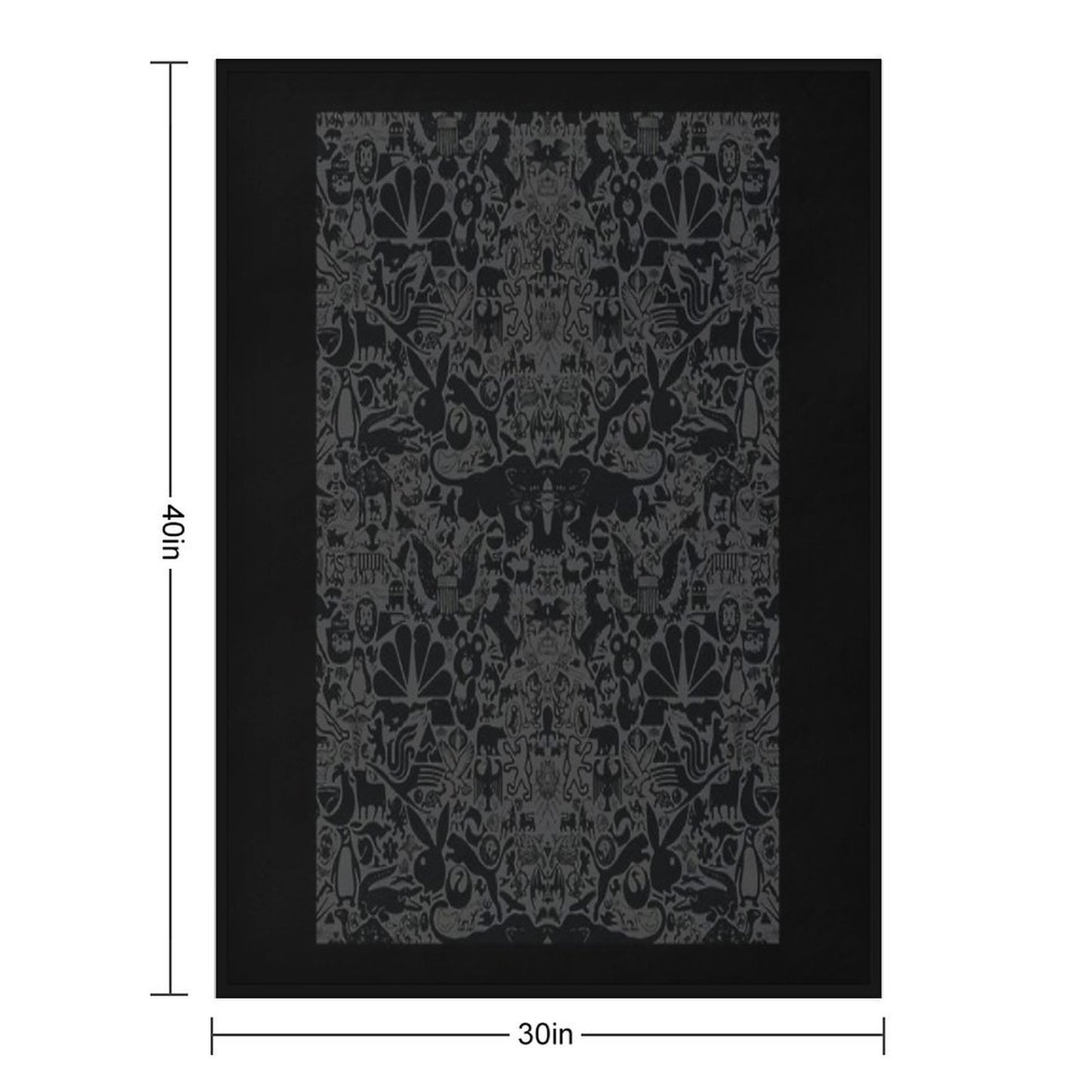 The Darkest Animal Wallpaper Easy Care Throw Blanket