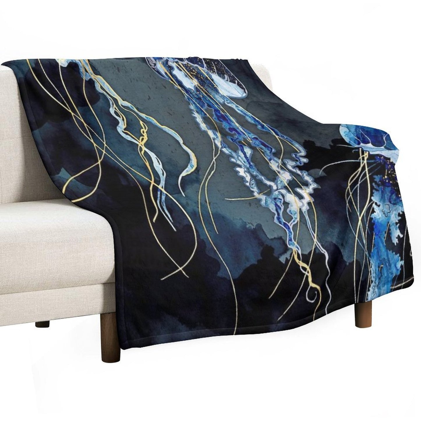 Metallic Ocean III Comfort Throw Blanket