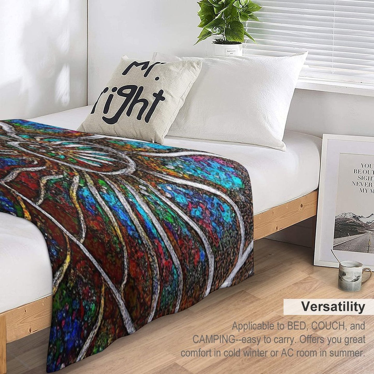 Ammonite Fossil Macro Abstract Art Anti-pilling Throw Blanket