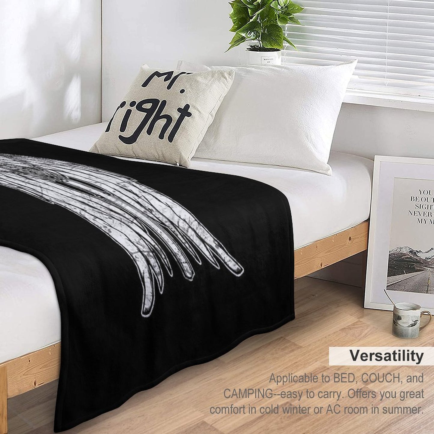 Angel Wings And Crossbow (Dirty) Compact Throw Blanket