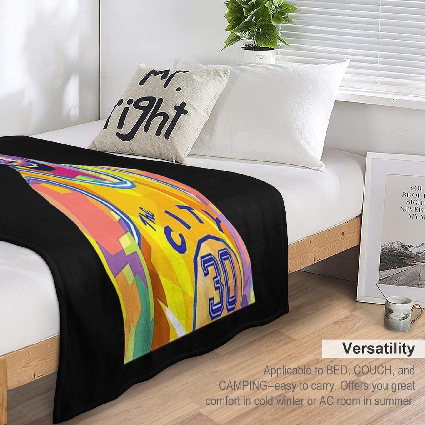 Stephen Curry Velvety-soft Throw Blanket