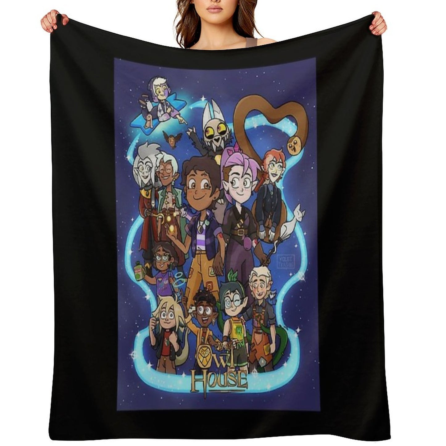 The Owl House Finale Shrink-resistant Throw Blanket