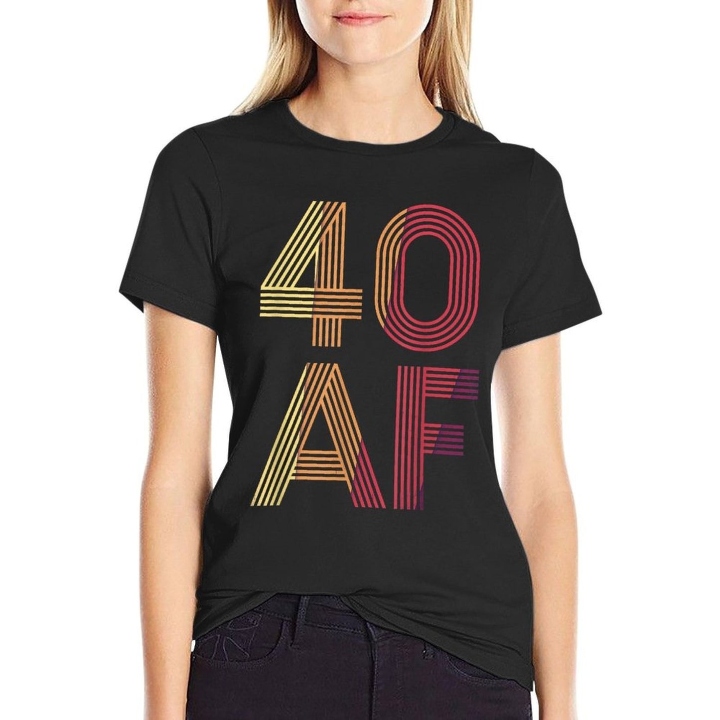 Vintage 40th Birthday - 40 AF Breathable T-Shirt
