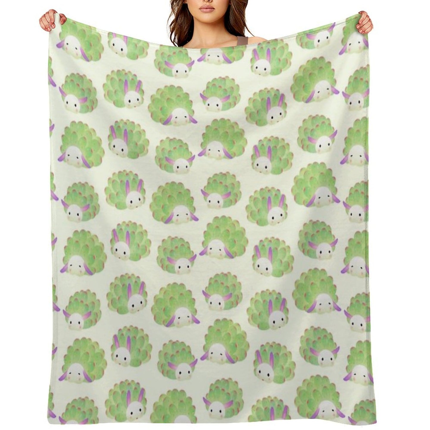 Sea Sheep Plush Throw Blanket