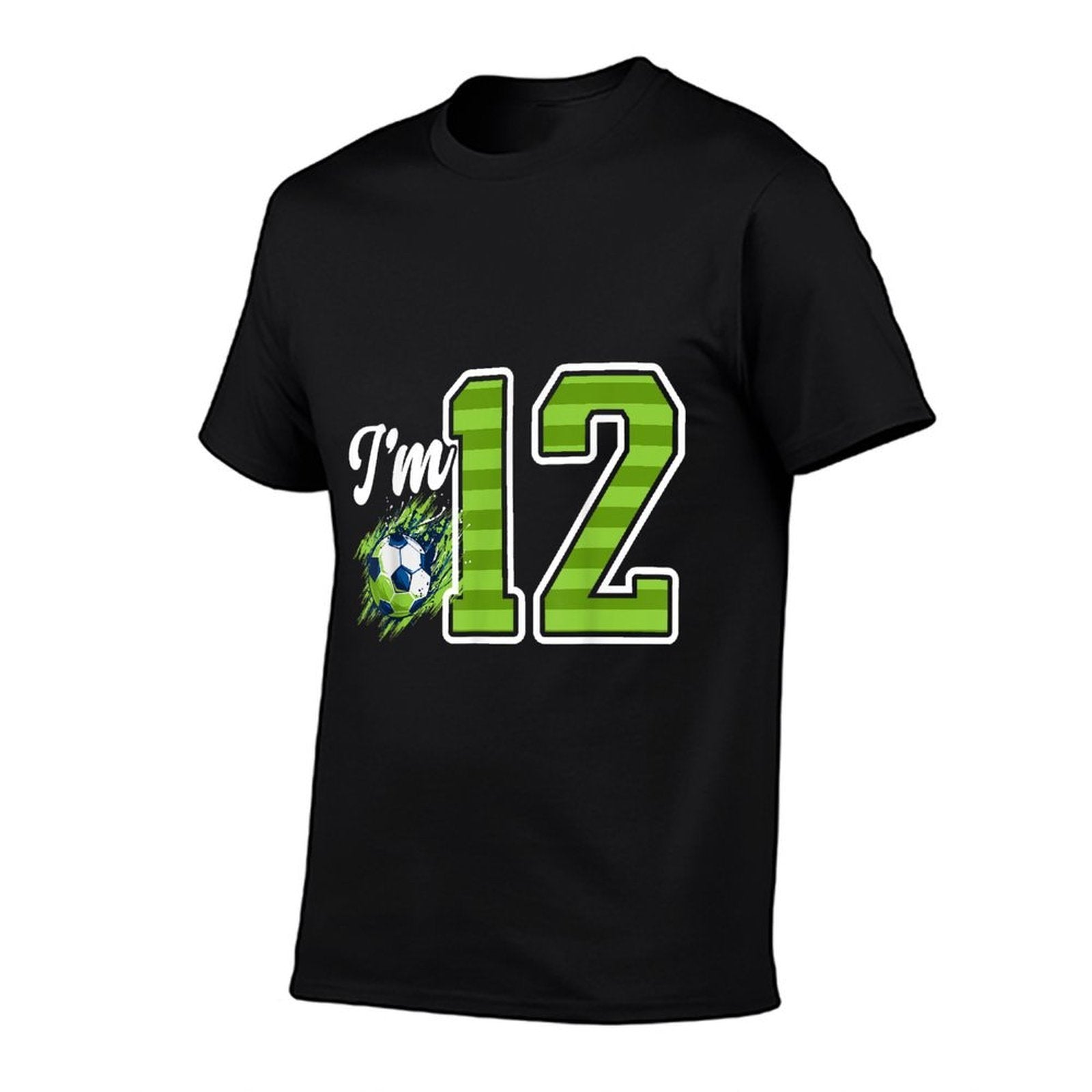 12th Soccer Birthday Party Twelve Year Old Soccer Player  Heathered Texture T-Shirt