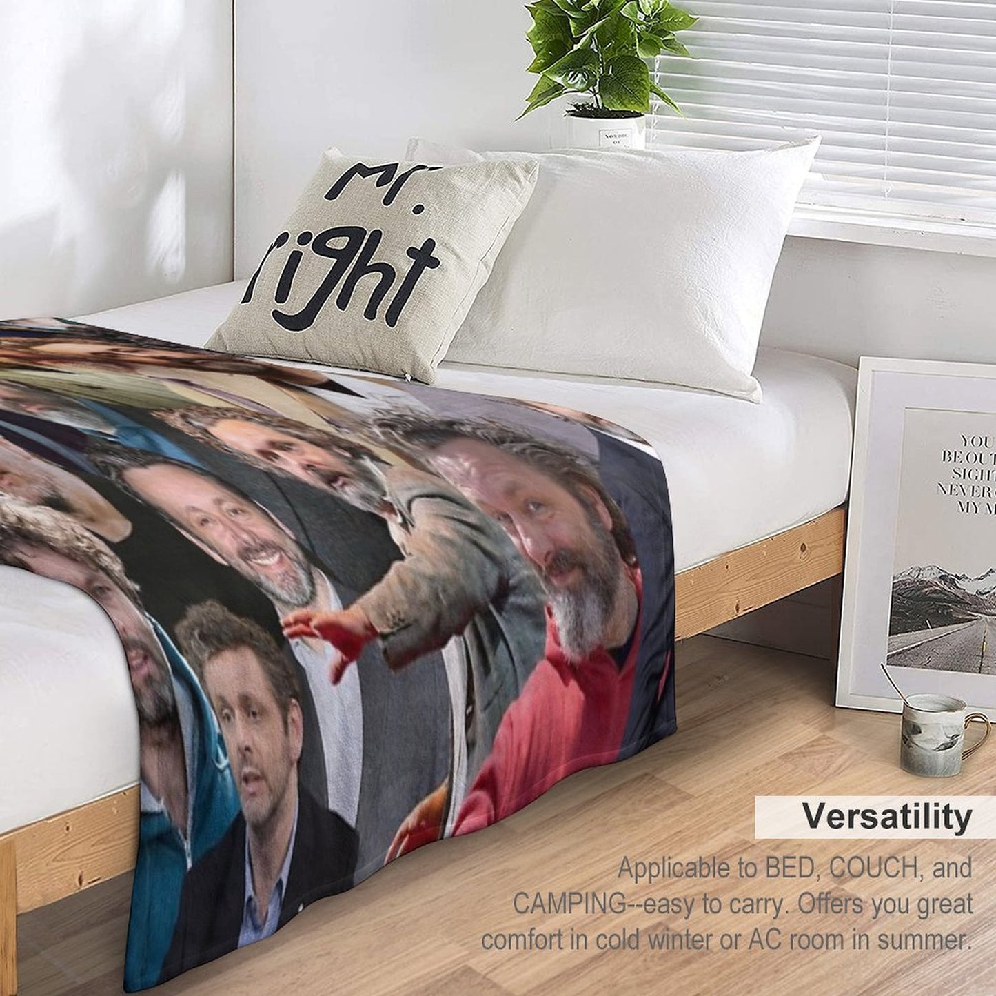 Michael Sheen Photo Collage Versatility Throw Blanket