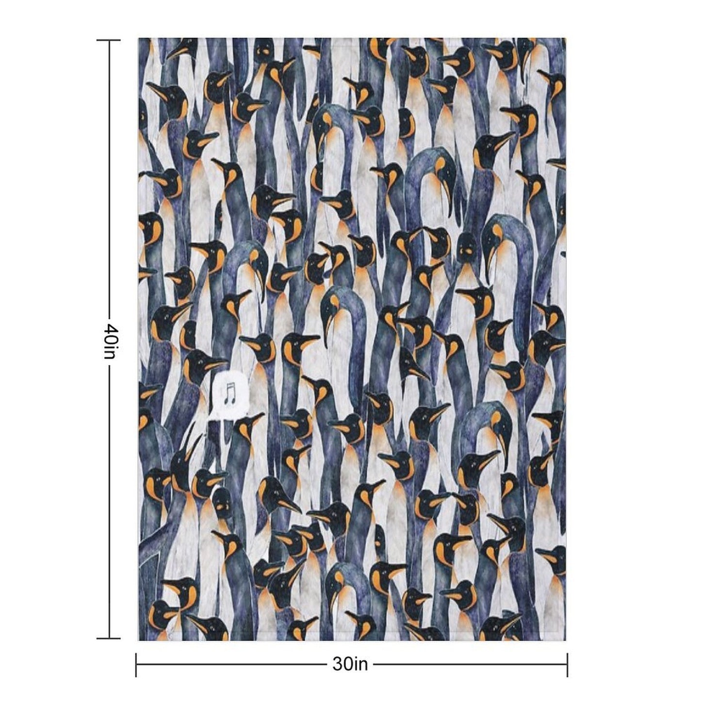 Singing Penguin Durable Throw Blanket