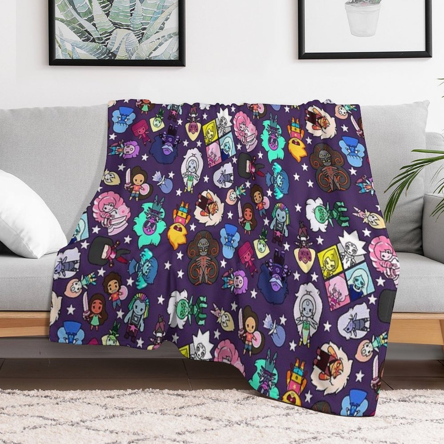 Crystal Gems Lightweight Throw Blanket