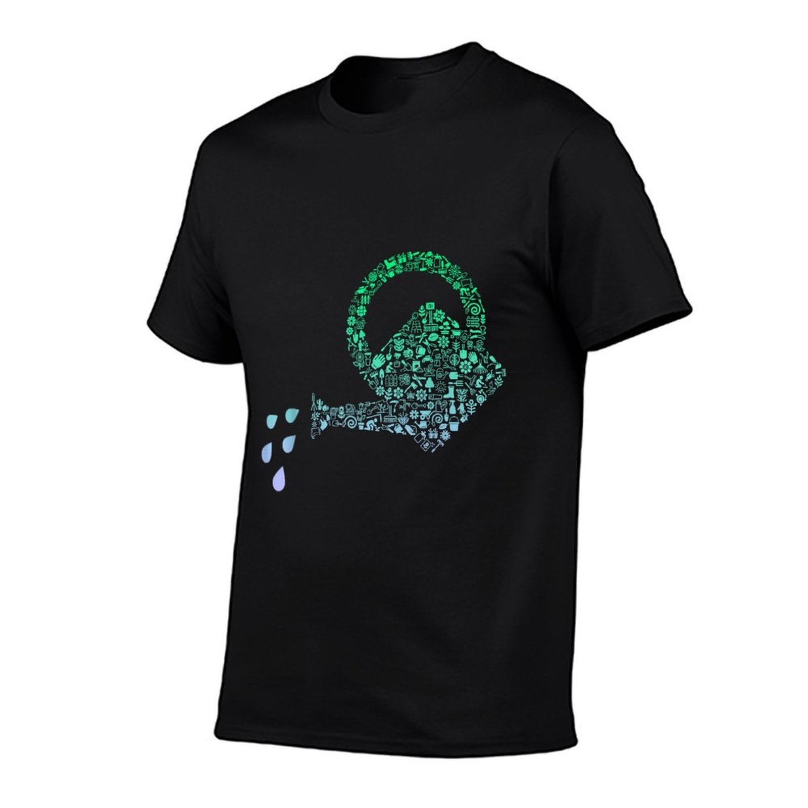 Garden Watering Can Plant Gardening for Gardener  Oversized Silhouette T-Shirt