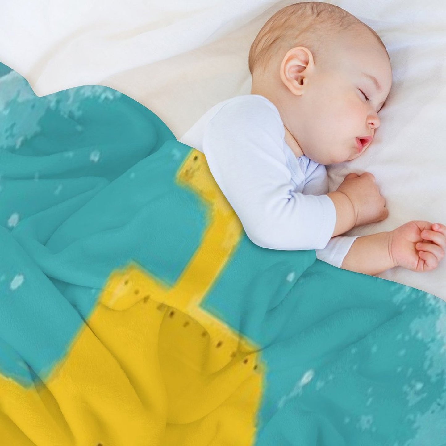 Yellow Easy Care Throw Blanket
