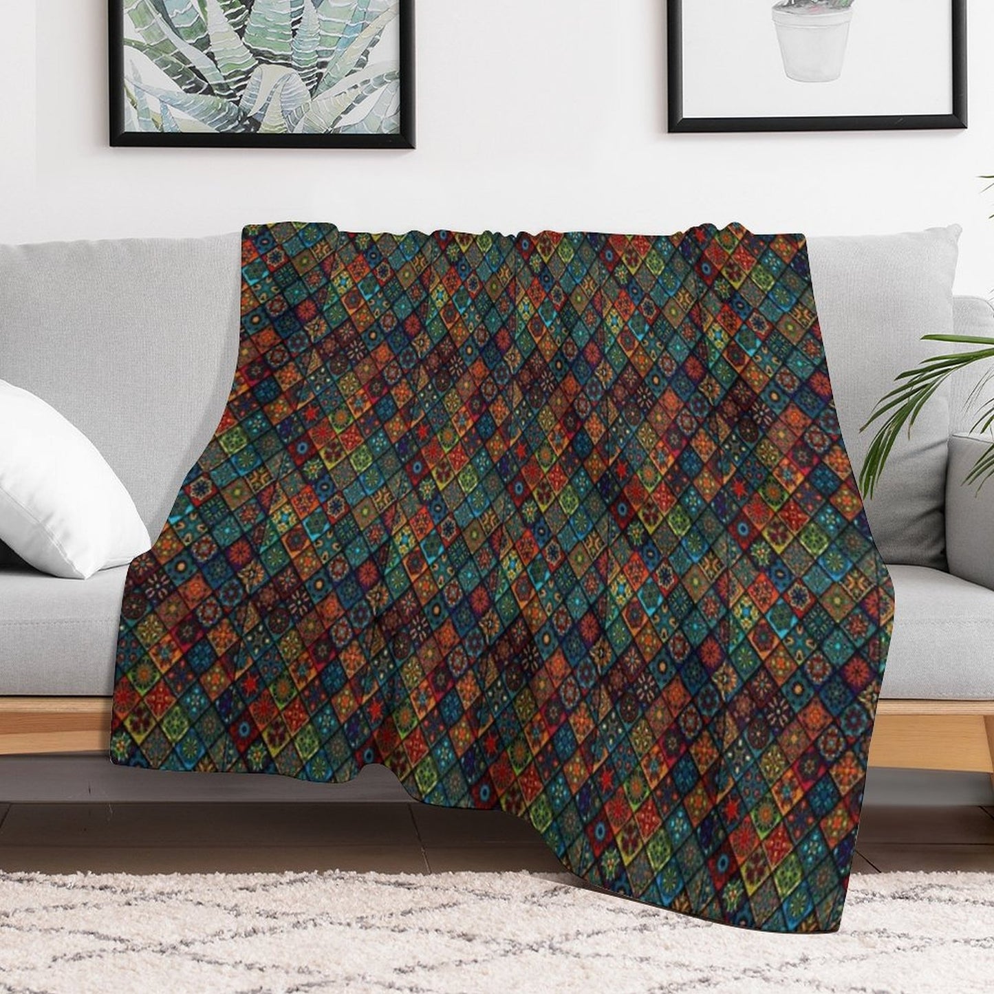 Unique Pattern Multi-functional Throw Blanket