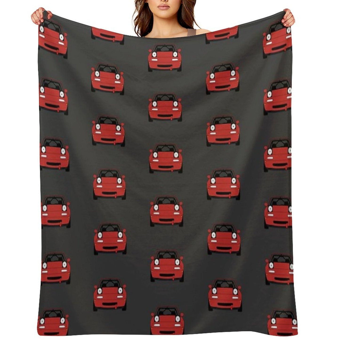 Miata Racecar Machine-washable Throw Blanket