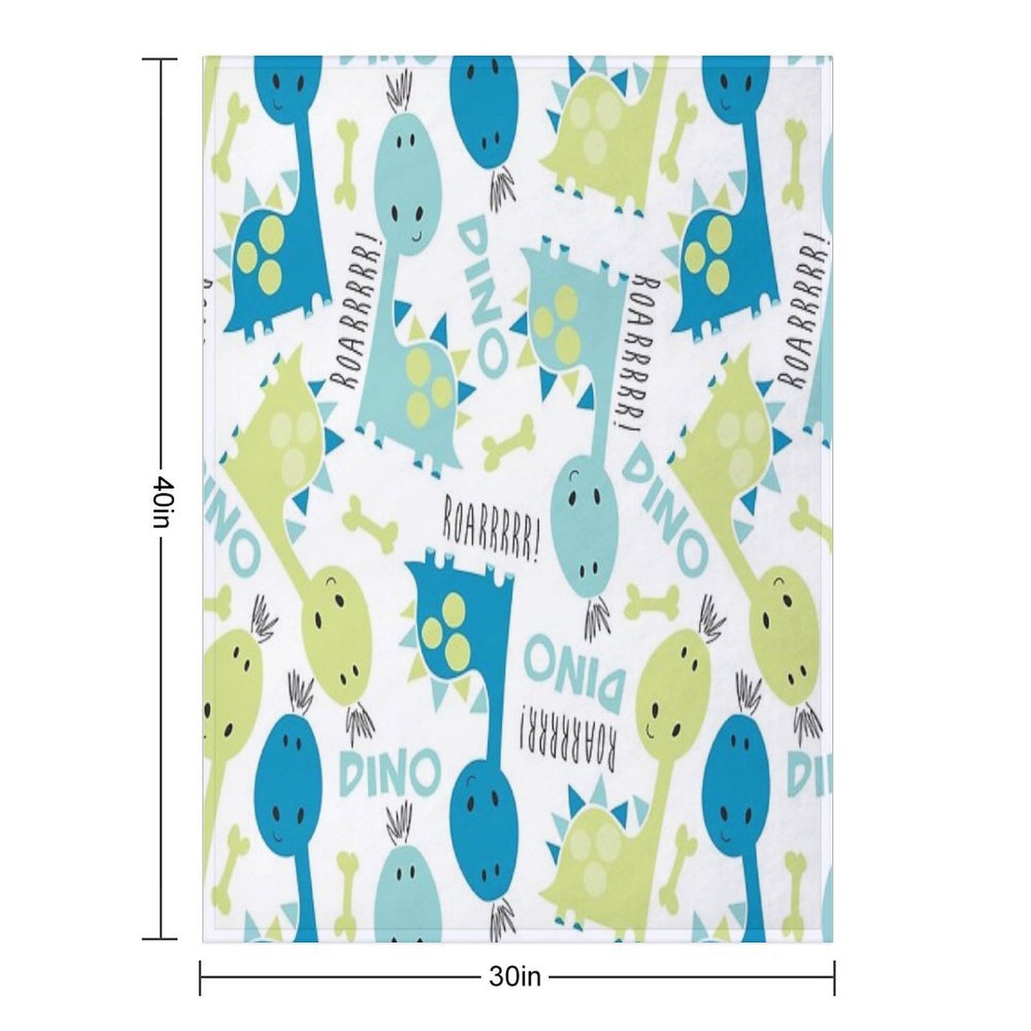 Little Roarrrrrr Dinosaurs Compact Throw Blanket