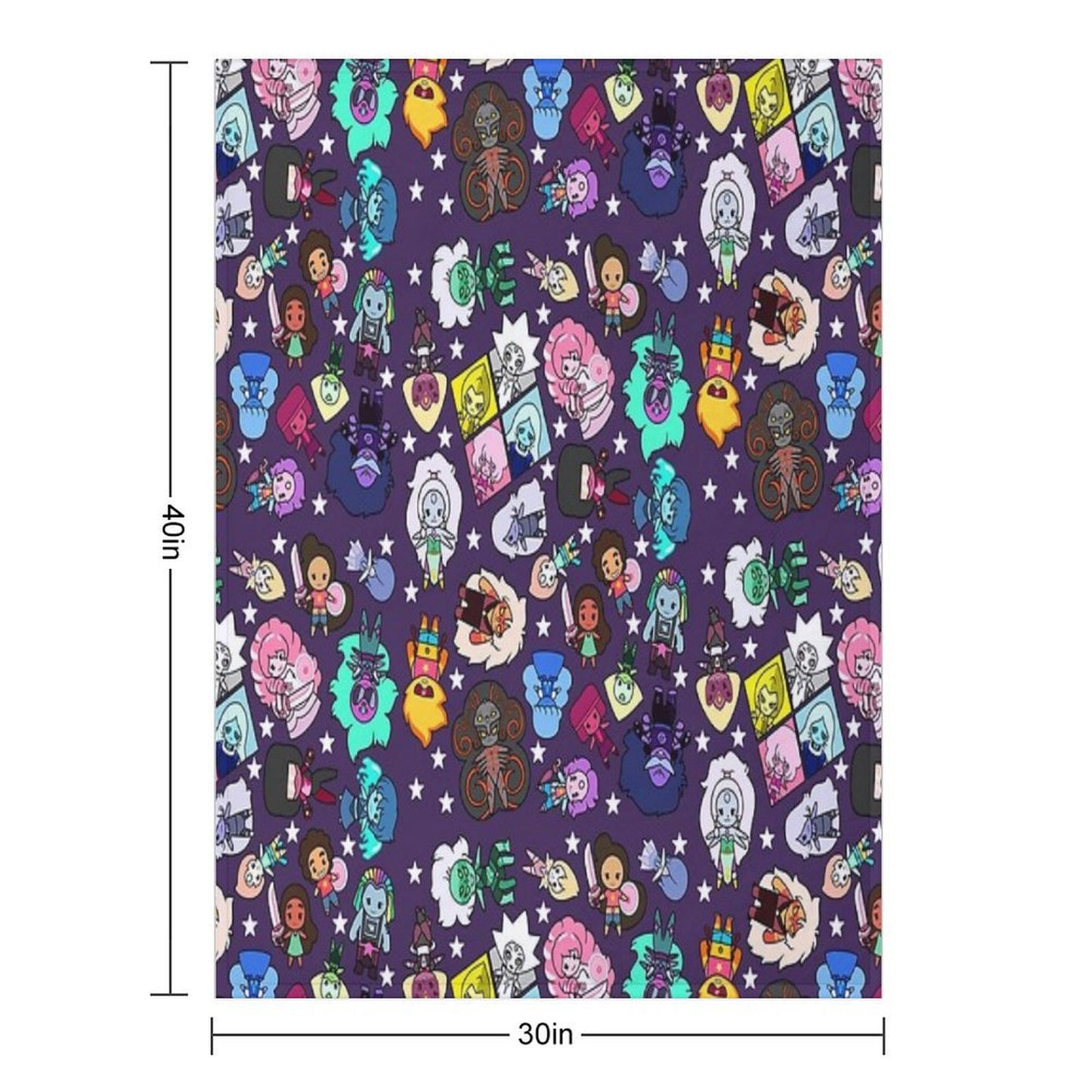 Crystal Gems Lightweight Throw Blanket
