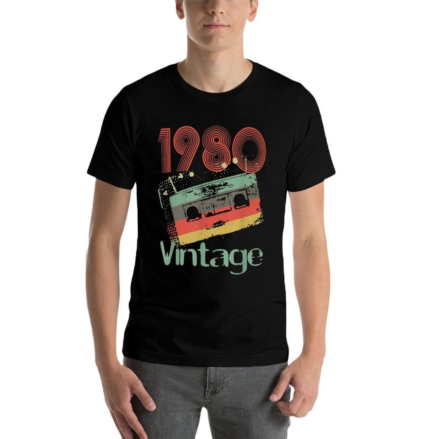 1980 Retro Vintage Cassette Audio Tape 40th Birthday Comfortable T-Shirt