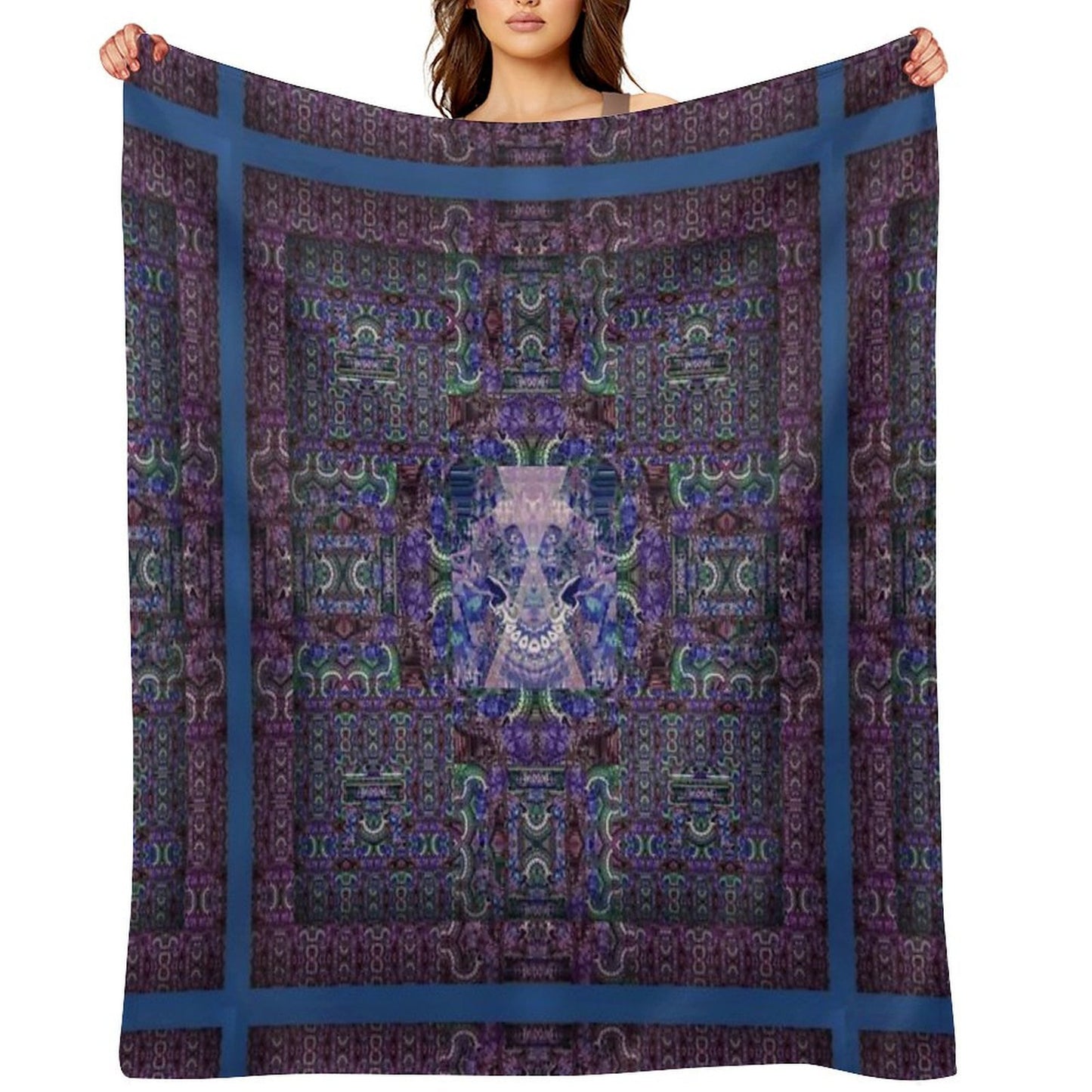 Kooky Mandala Plush Throw Blanket