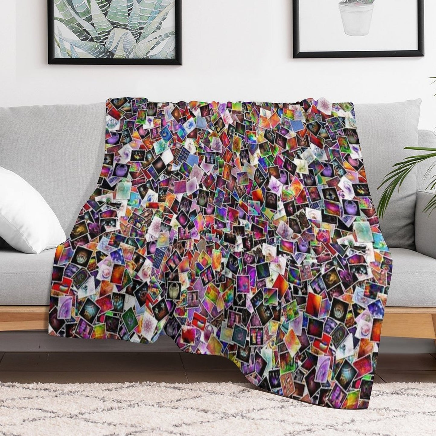Collage Mania-Available As Art Prints-Mugs,Cases,Duvets,T Shirts,Stickers,etc Velvety-soft Throw Blanket