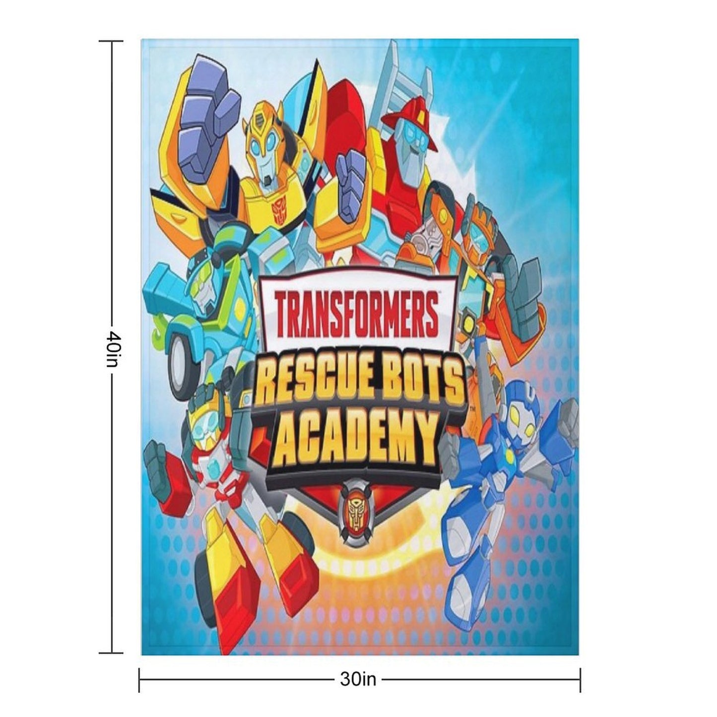 Transformers Rescue Bots Academy Lightweight Throw Blanket
