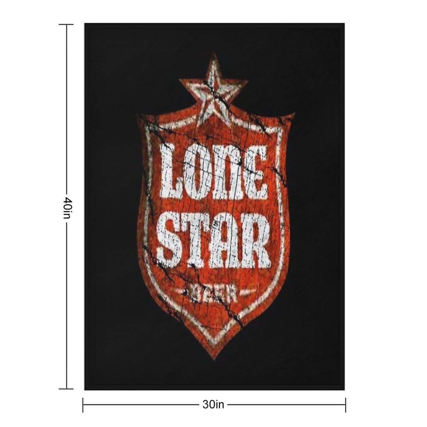 Vintage 1884 Beers Star Anti-pilling Throw Blanket