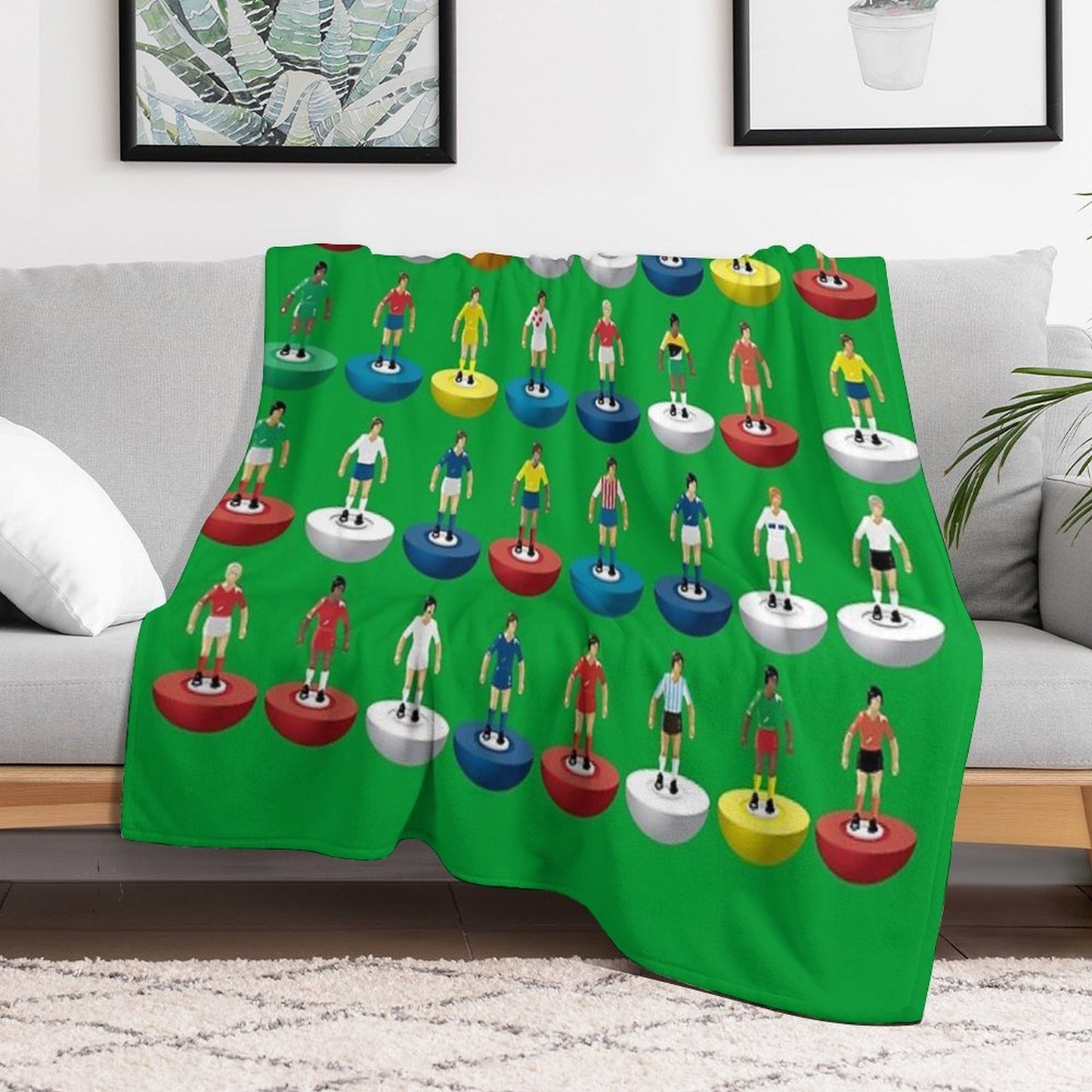 World Subbuteo Players Velvety-soft Throw Blanket