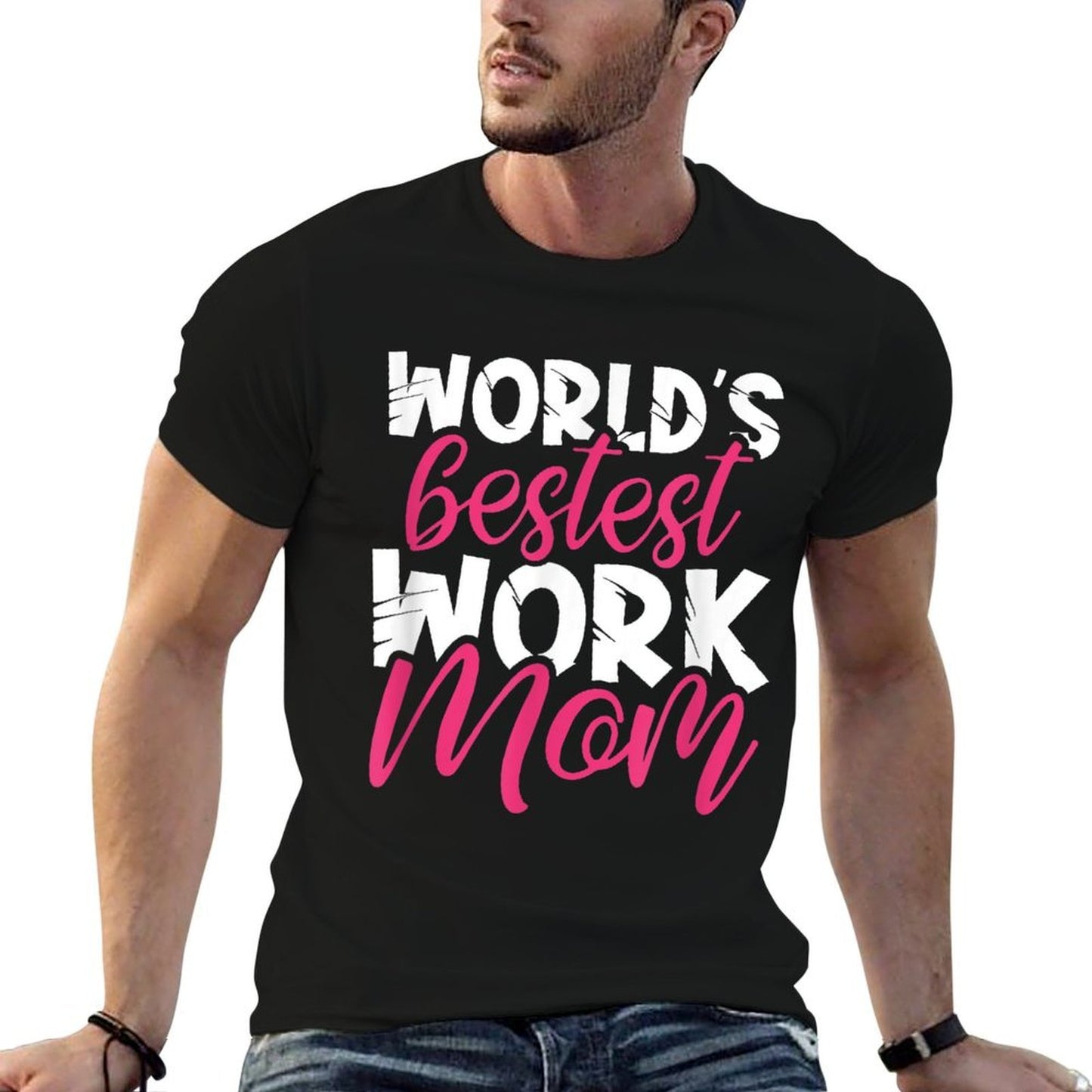 World's Bestest Work Mom Amazing Mother Best Mommy Ever Gift Vintage-inspired T-Shirt