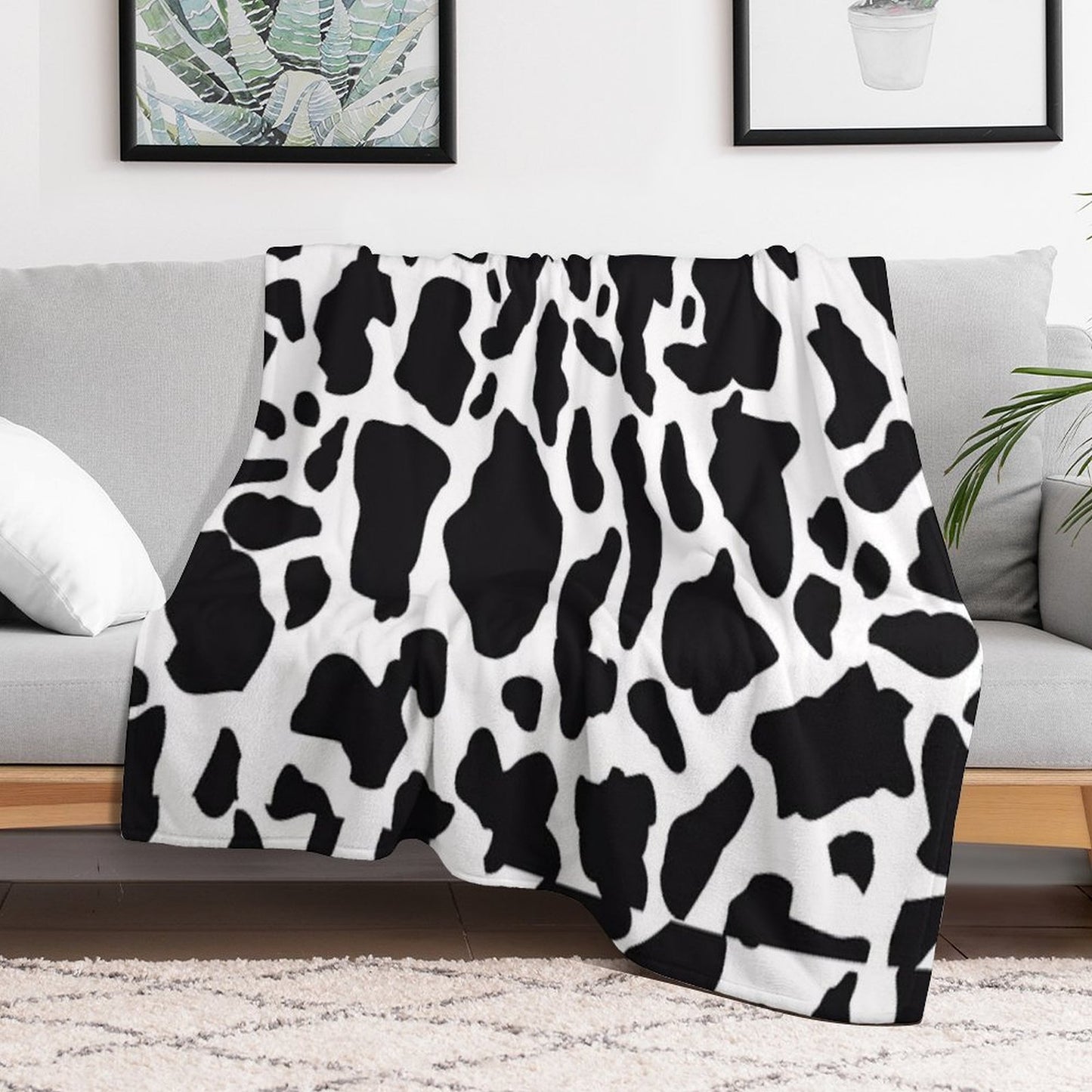 Leopard Cow Texture Quick-dry Throw Blanket