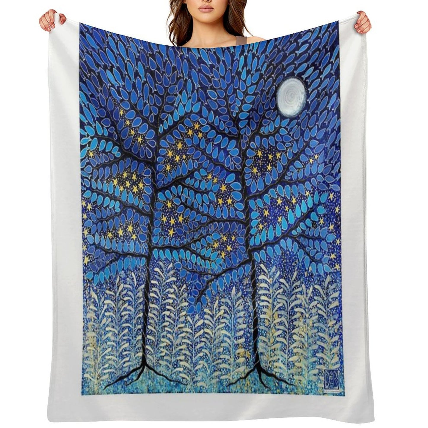 The Sky On A Summer Evening Plush Throw Blanket
