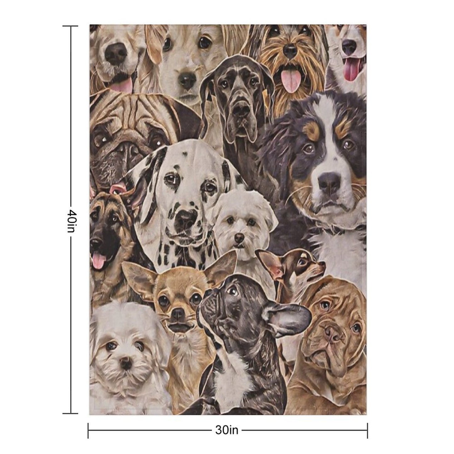 Cool Dogs ) All-season Throw Blanket