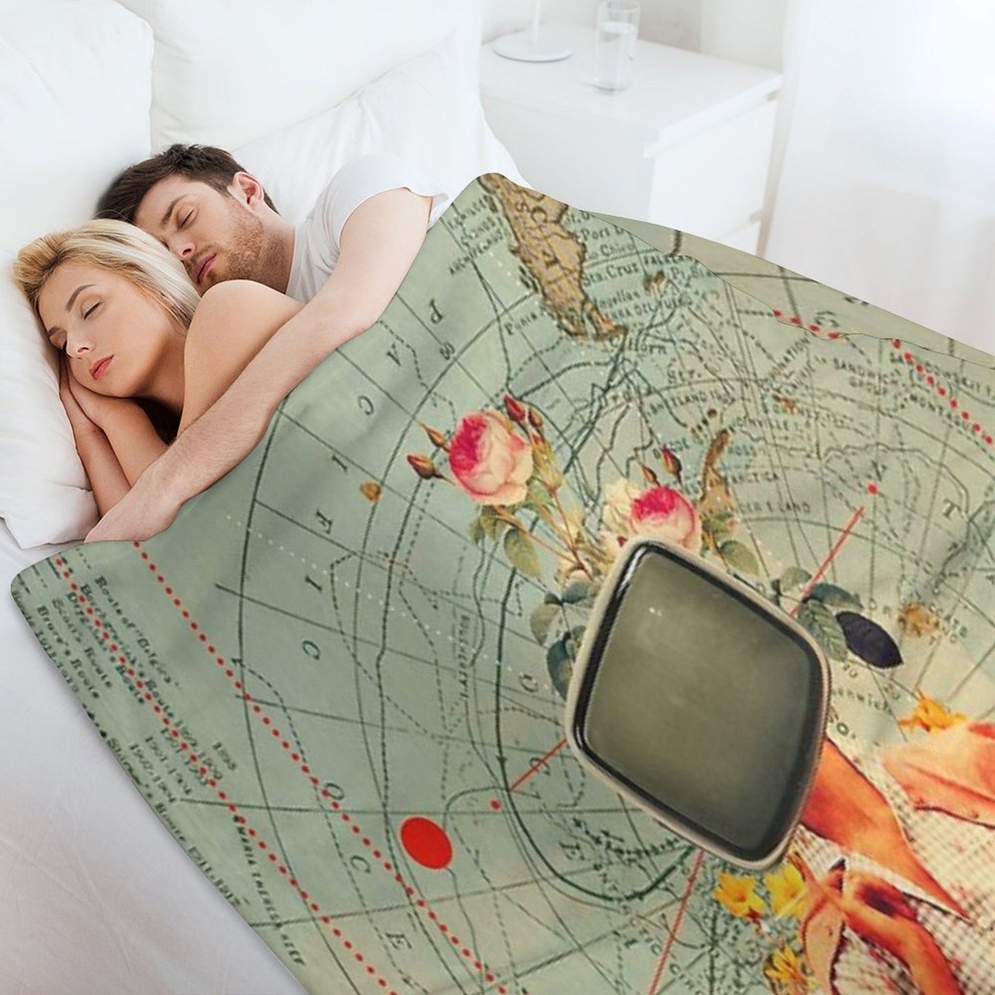 Antarctic Broadcast Wrinkle-free Throw Blanket