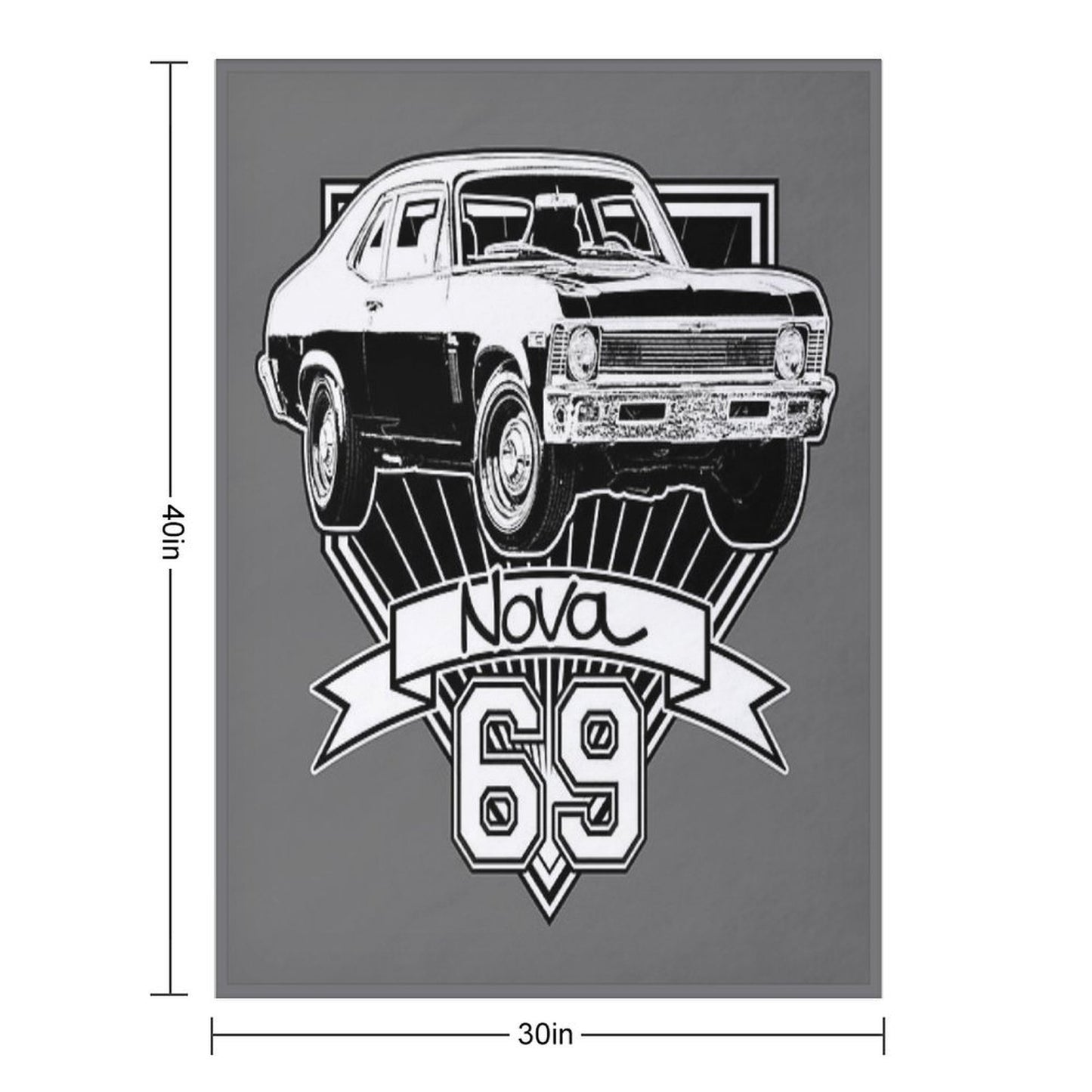 1969 Nova Gift-ready Throw Blanket