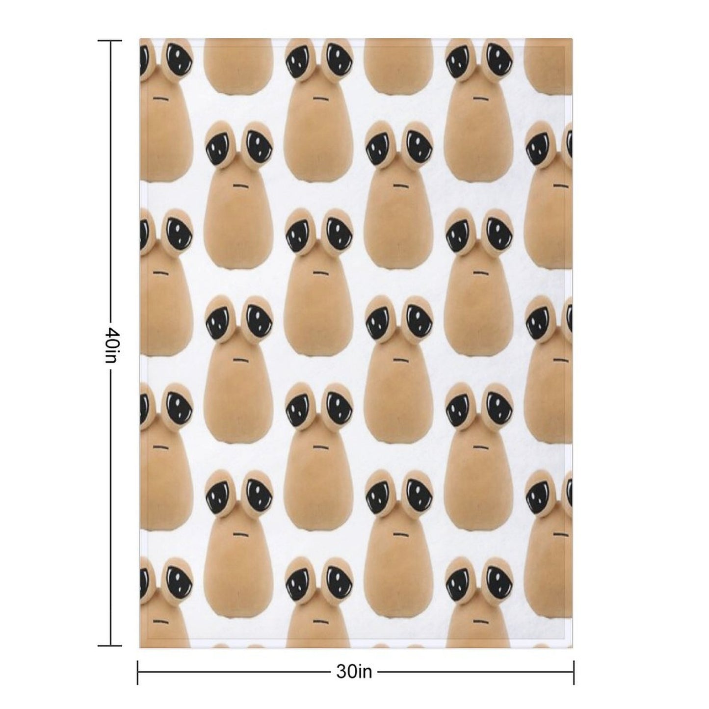 Pou Plush Lightweight Throw Blanket