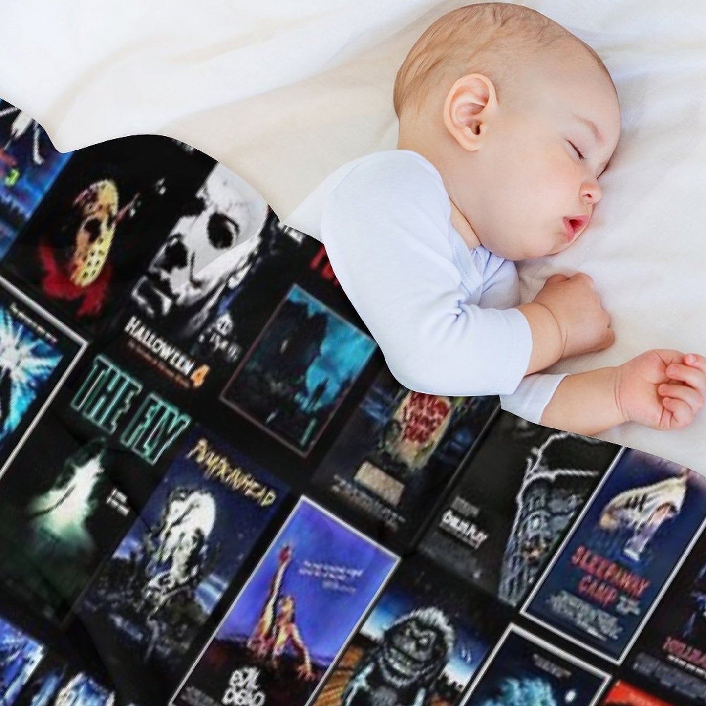 1980s Horror Classics Shrink-resistant Throw Blanket