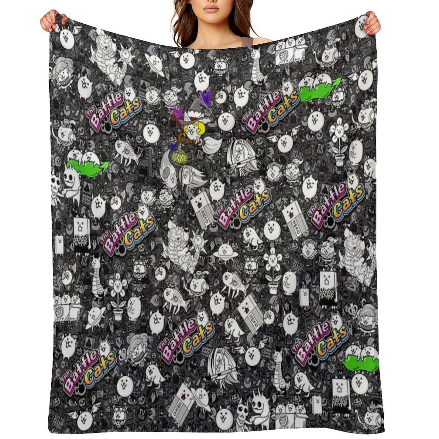 Battle Cats Multi-functional Throw Blanket