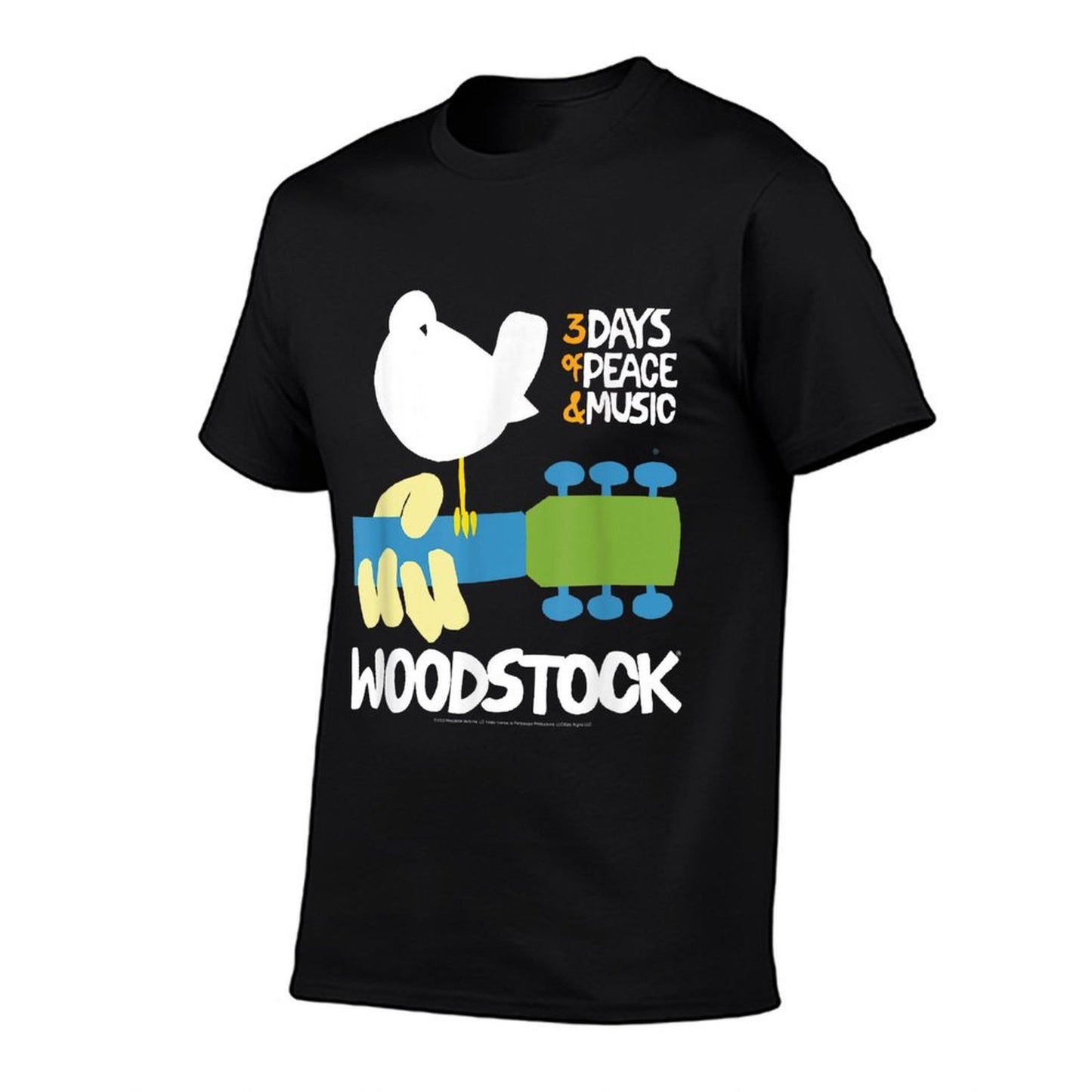 Woodstock - 3 Days Of Peace And Music Poster High-quality Stitching T-Shirt