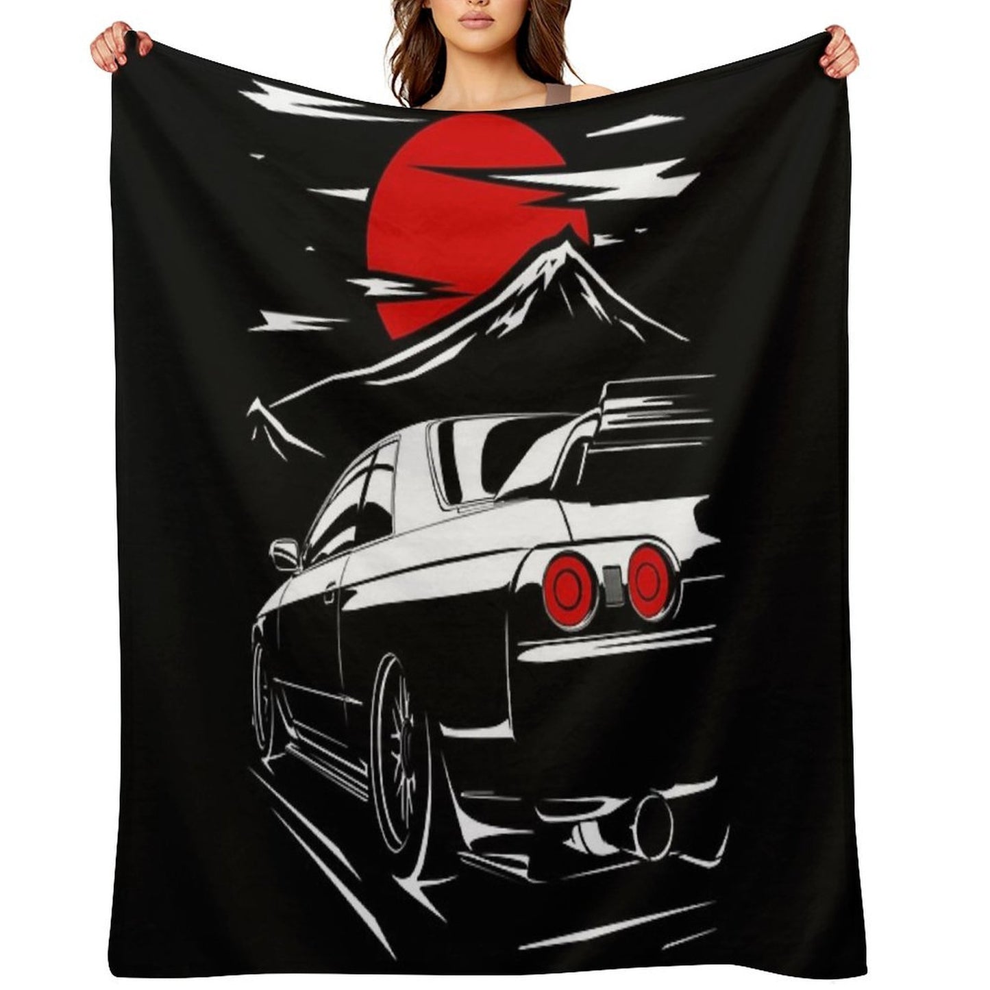 Nissan Skyline GTR 32 Haruna Shrink-resistant Throw Blanket