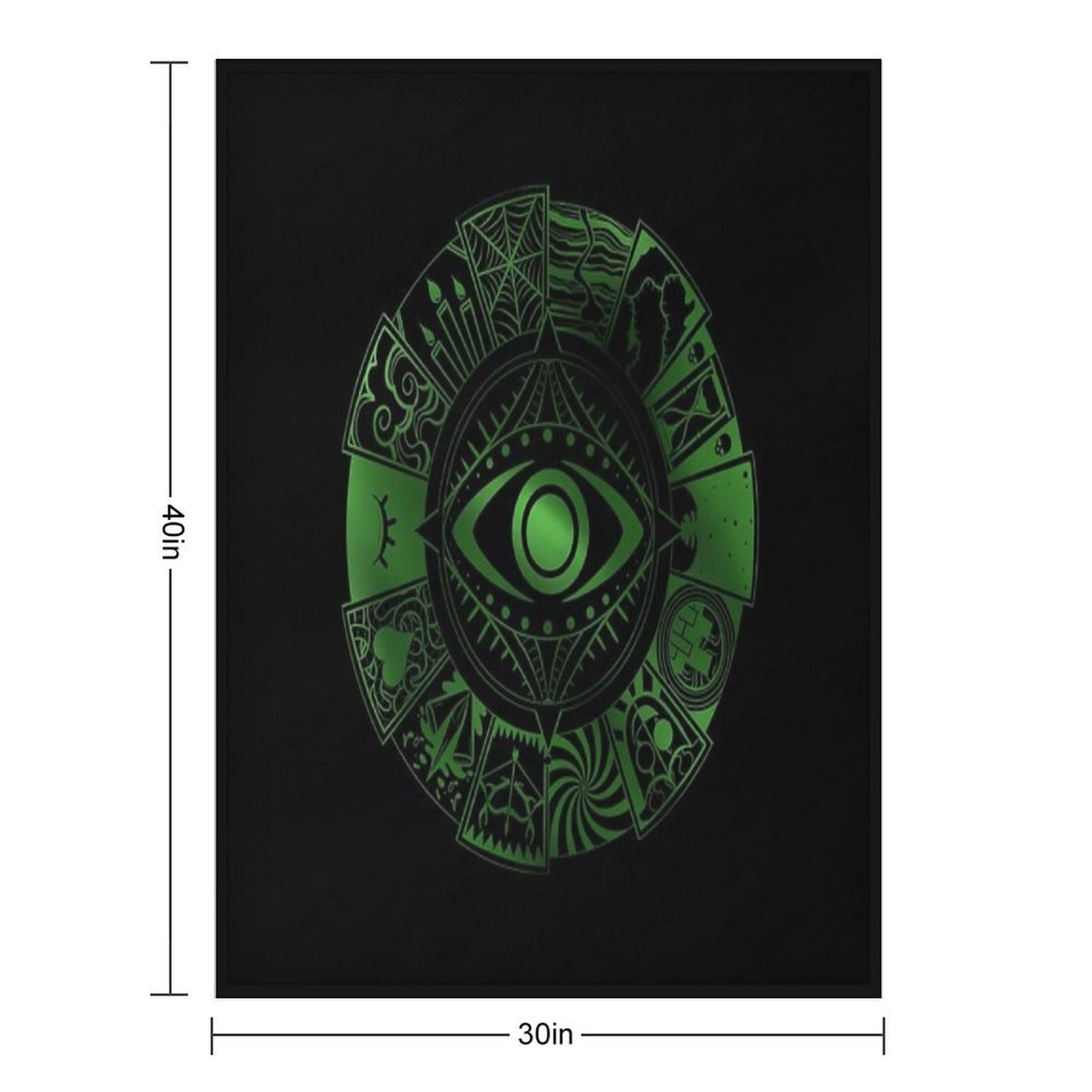 15 Fears Wheel Compact Throw Blanket