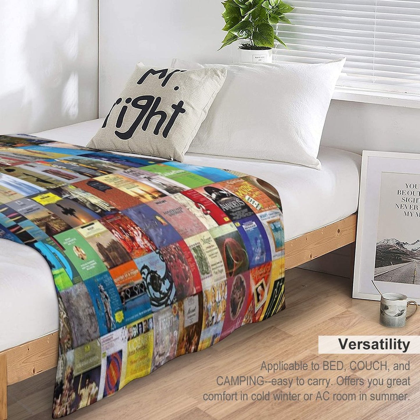 Mozart Album Covers Velvety-soft Throw Blanket