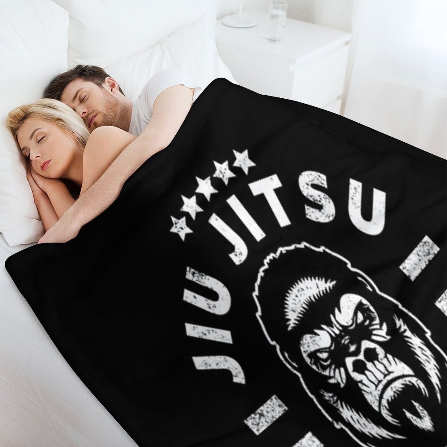 JIU JITSU - TRAIN LIKE A BEAST Easy Care Throw Blanket