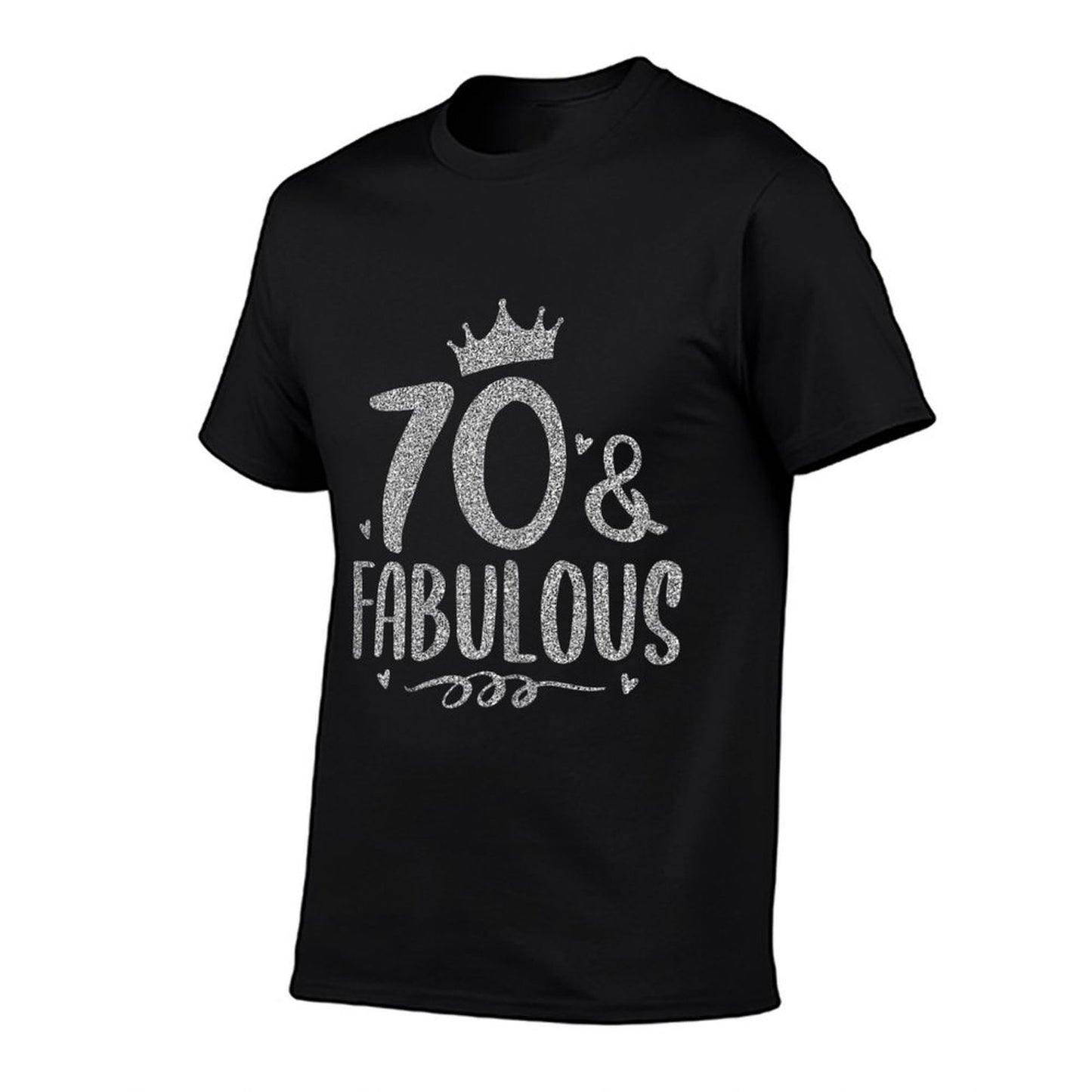 Womens 70 Years Old And Fabulous 70th Birthday Cotton T-Shirt