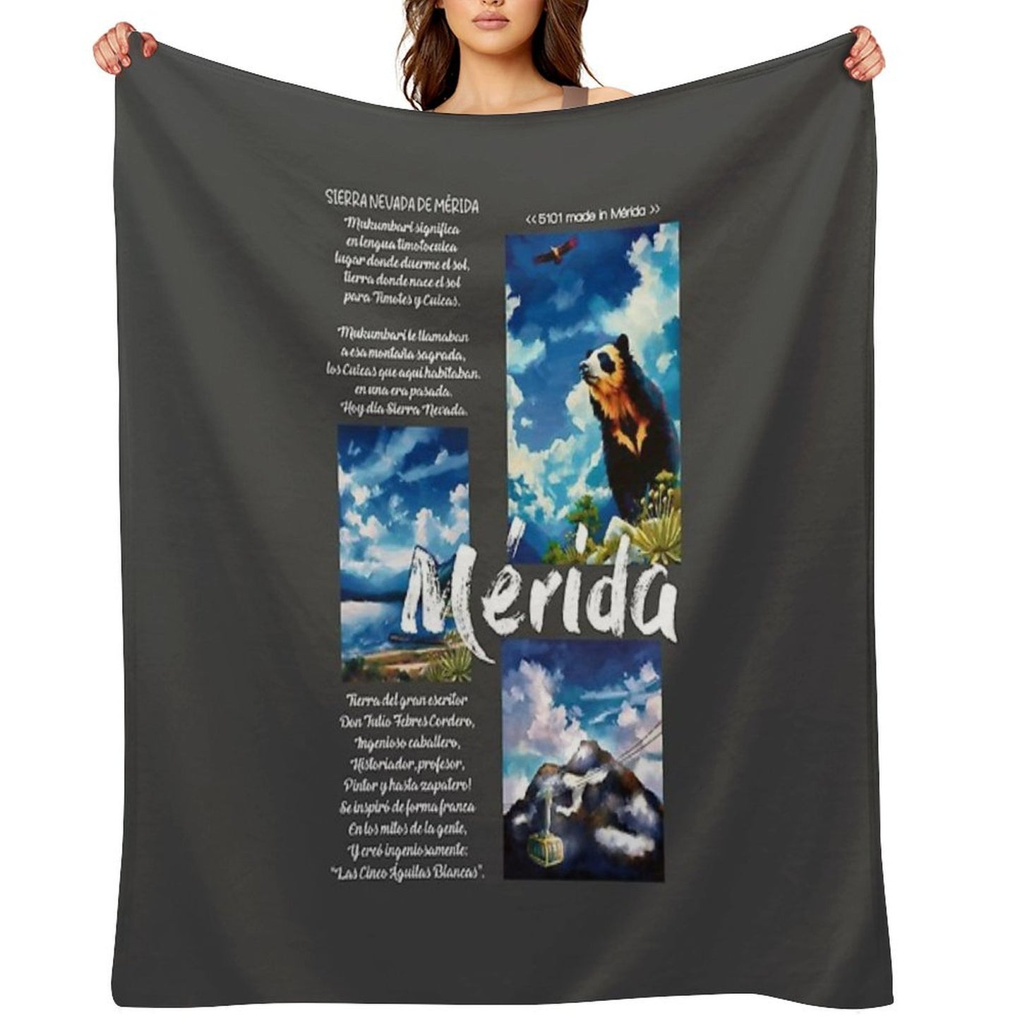 Mérida, Venezuela – Andean Beauty in Three Moments Anti-pilling Throw Blanket