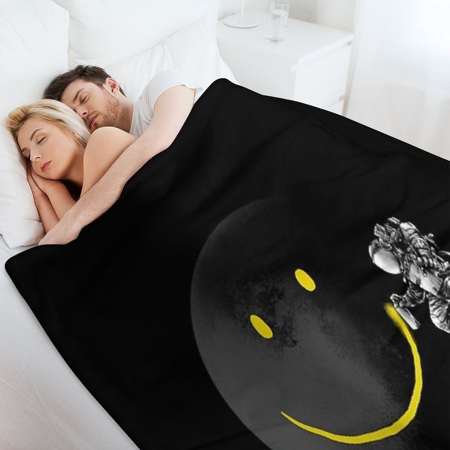 Make A Smile Easy Care Throw Blanket
